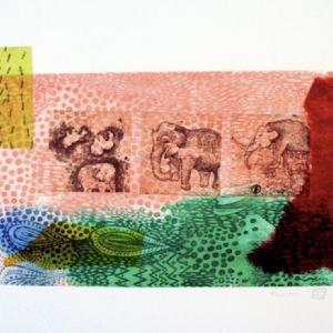 Elephants by Fumiko Toda