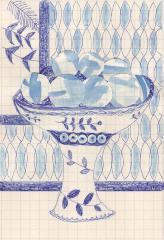 Still Life with Blue Eggs by Caroline Blum