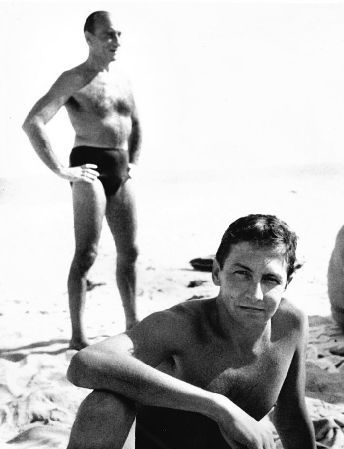 Robert Rauschenberg and Tibor de Nagy (Standing) 