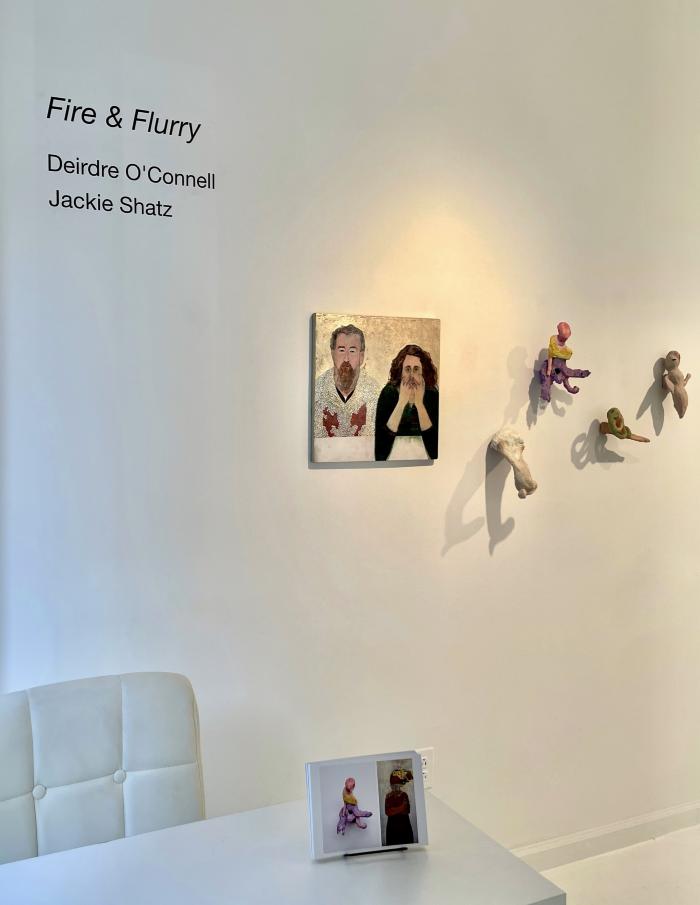 Installation View of Fire & Flurry