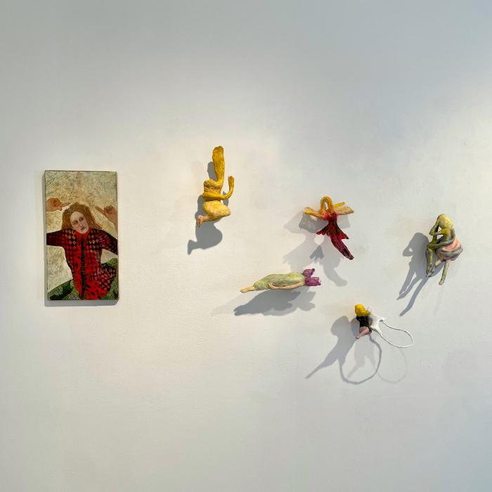 Installation View of Fire & Flurry