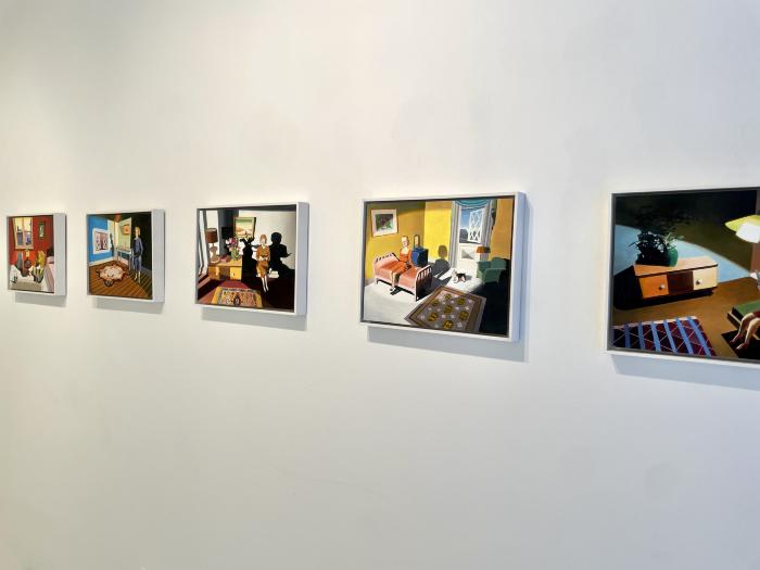 Installation View of Posturing