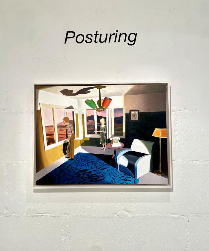 Installation View of Posturing