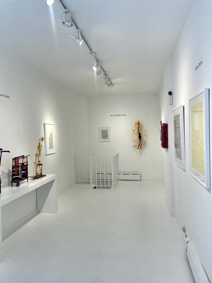 Installation View of No Straight Lines