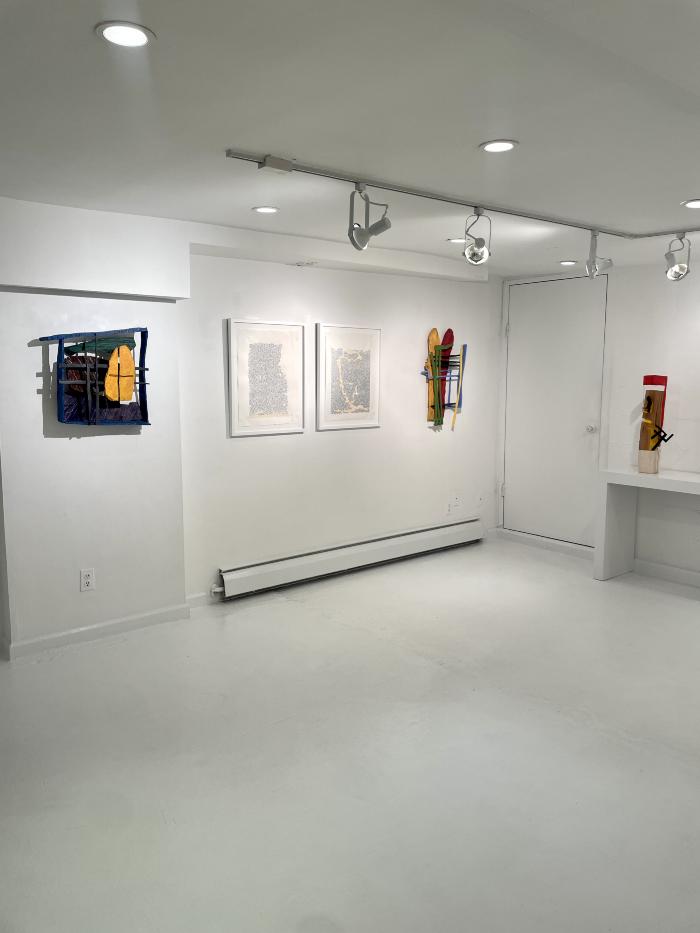 Installation View of No Straight Lines