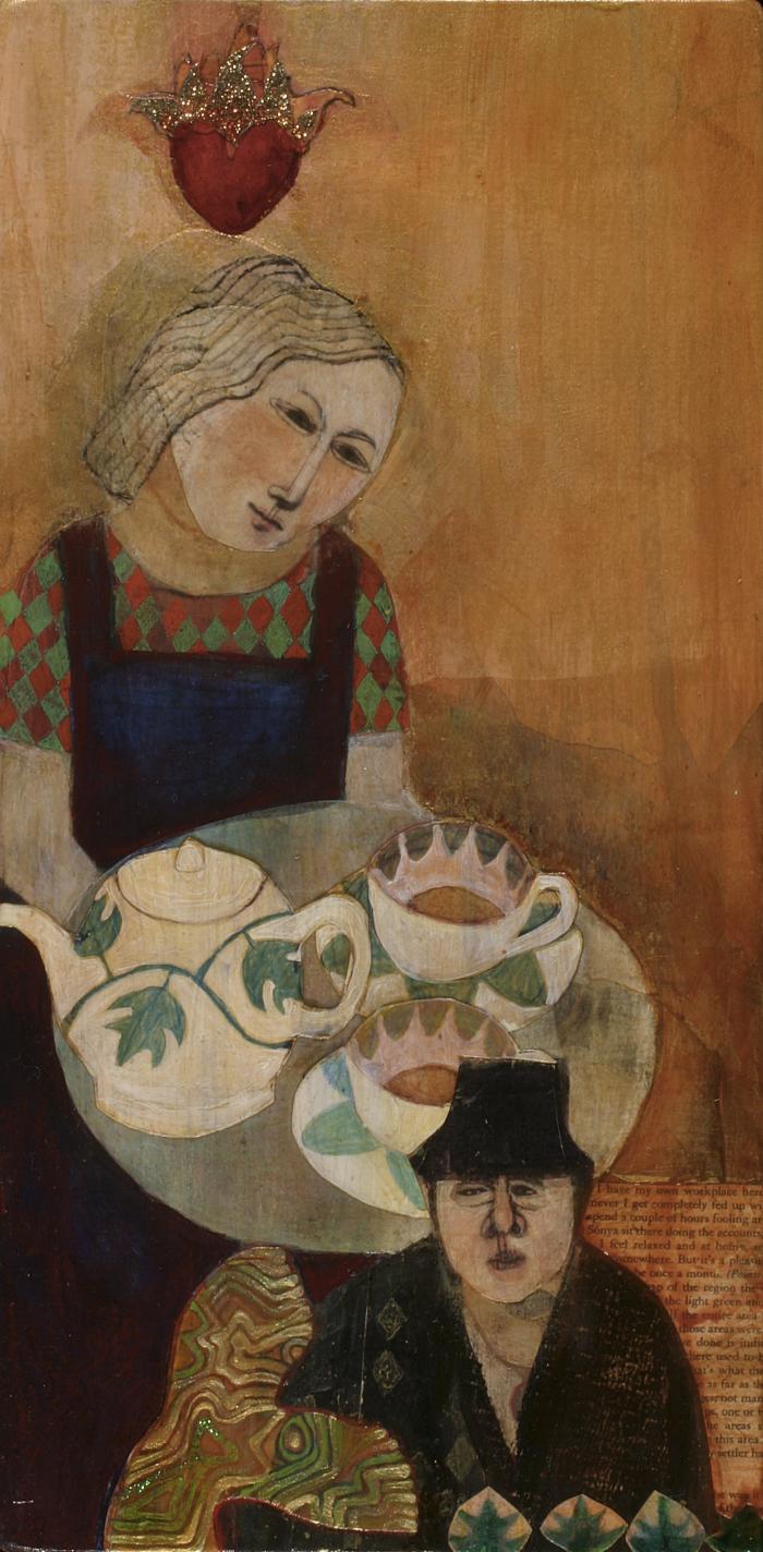 Sonya brings tea by Deirdre O'Connell