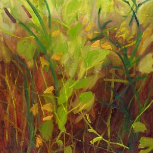 Cattails, Jewelweed and Detritus, I by Rachelle Krieger